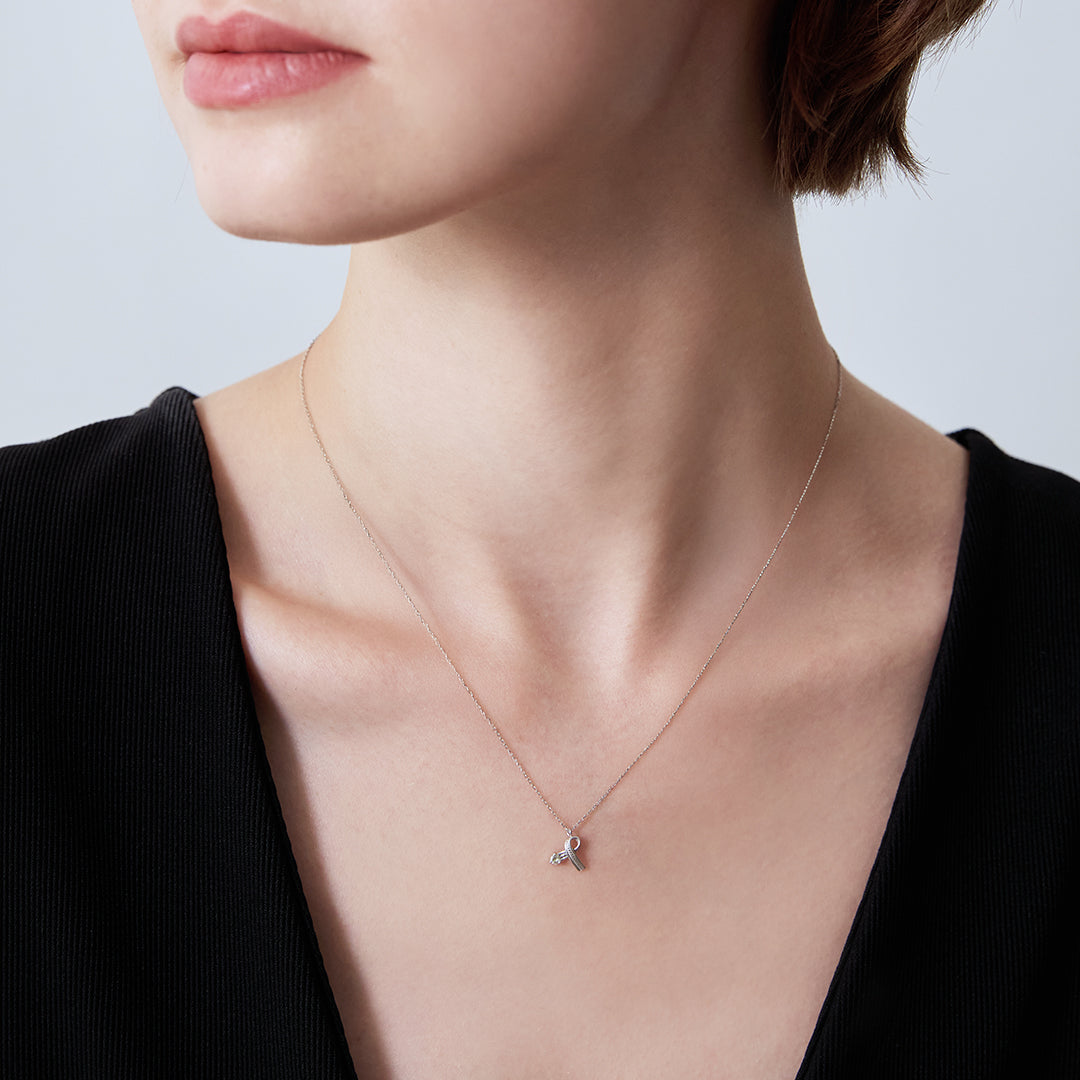 Keep Walking Diamond (Silver) ネックレス