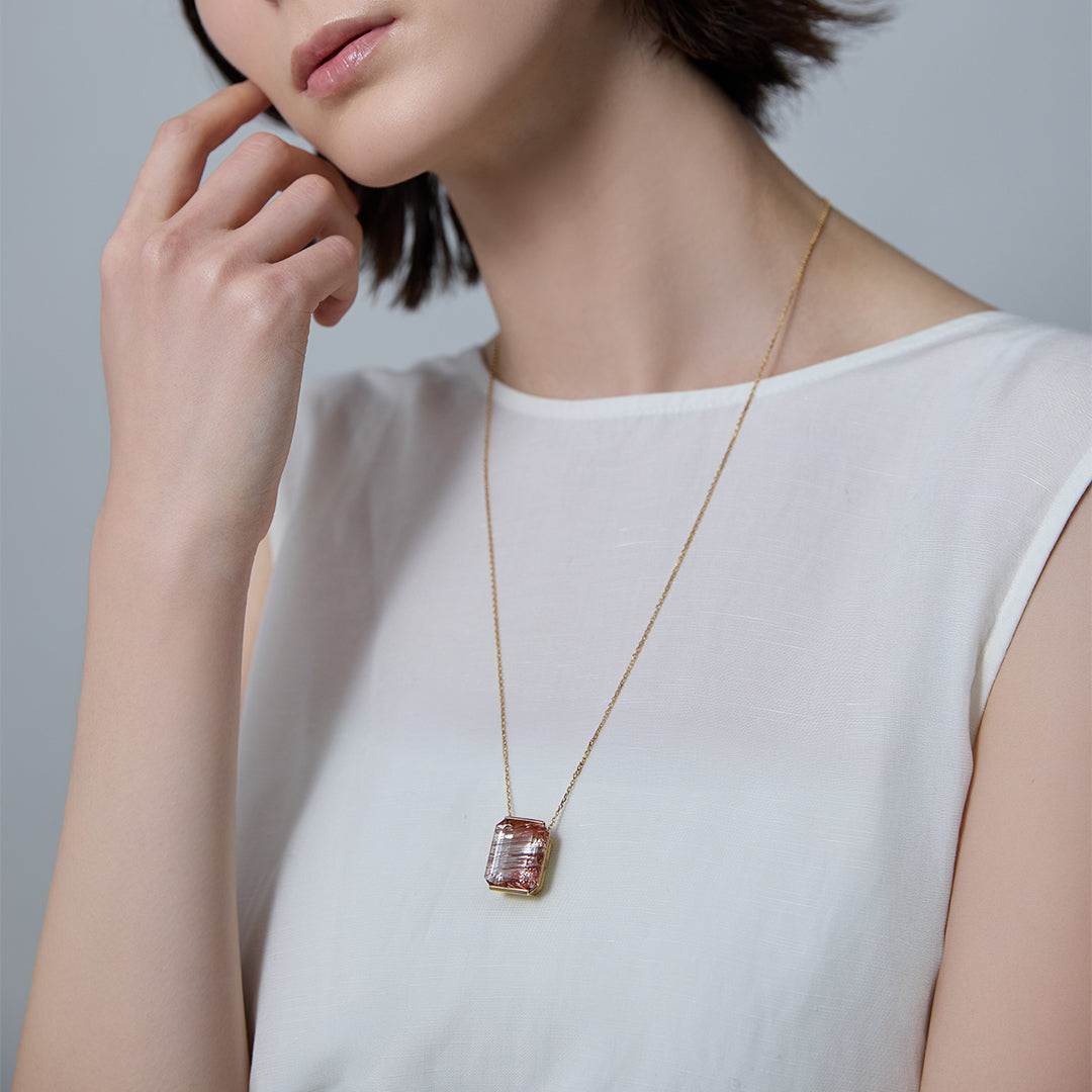 Goethite in Topaz ネックレス