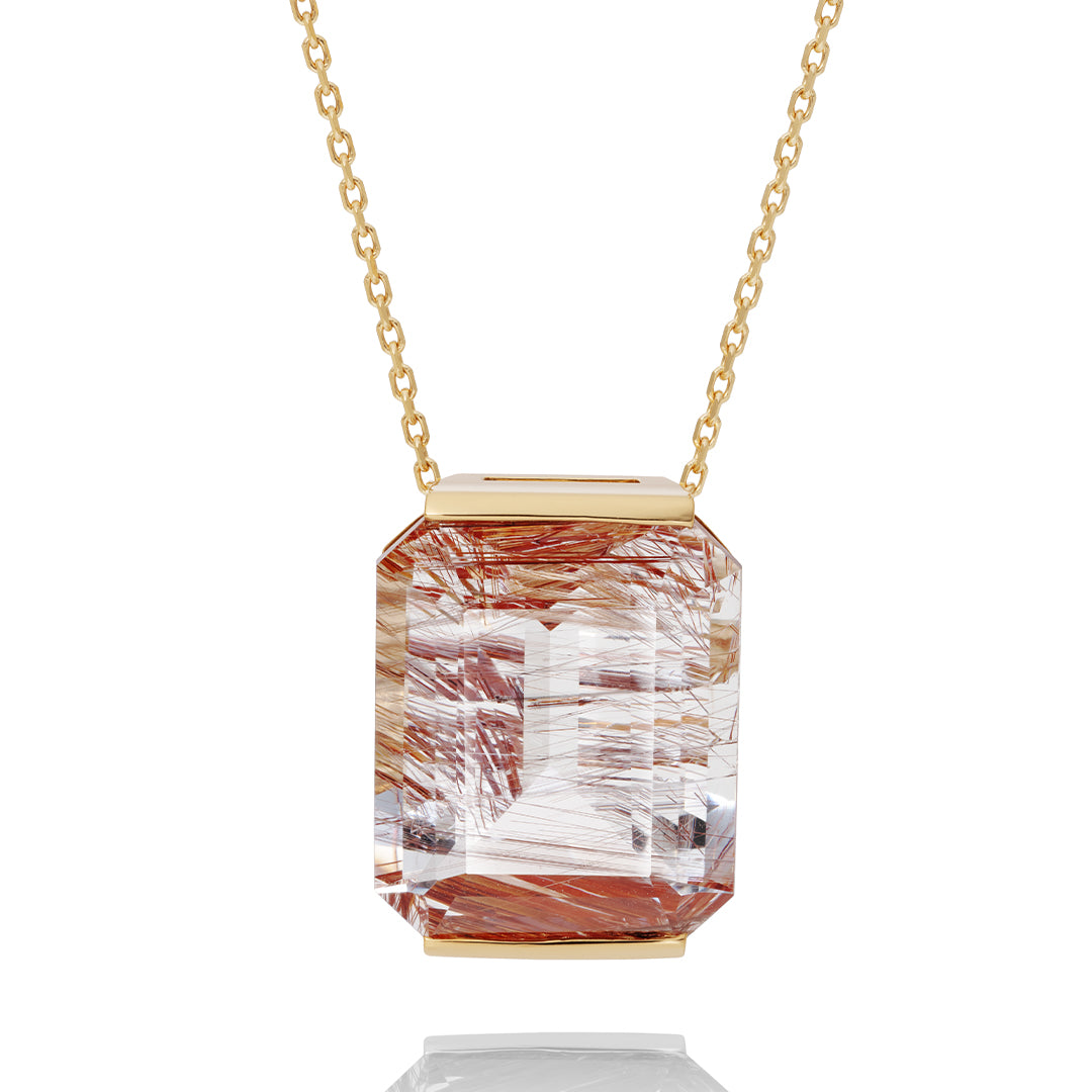 Goethite in Topaz ネックレス