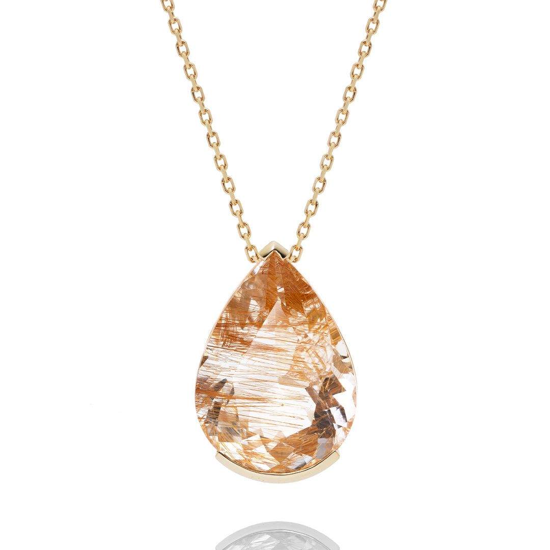 Limonite in Topaz ネックレス