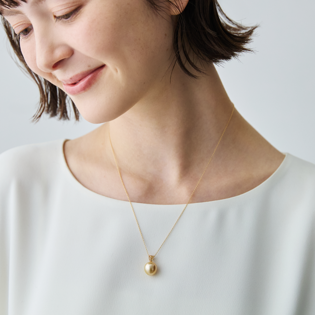 美令です。K18ゴールド 真珠 涙型ペンダント ネックレス　マザーハウス 美令です。K18ゴールド 真珠 涙型ペンダント ネックレス マザーハウス