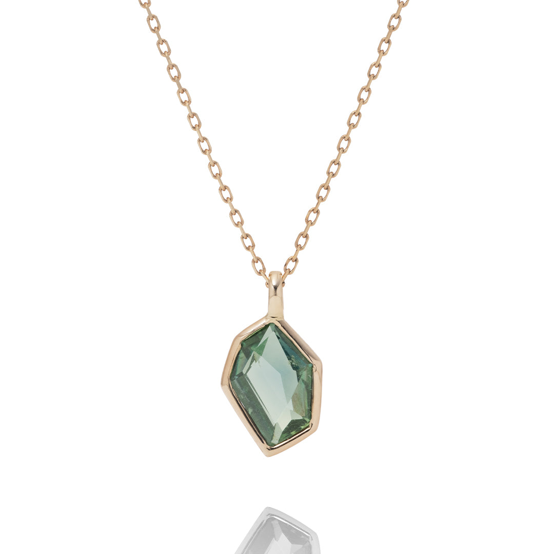 Pale Fancy Sapphire トップ｜ファンシーサファイア ネックレストップ