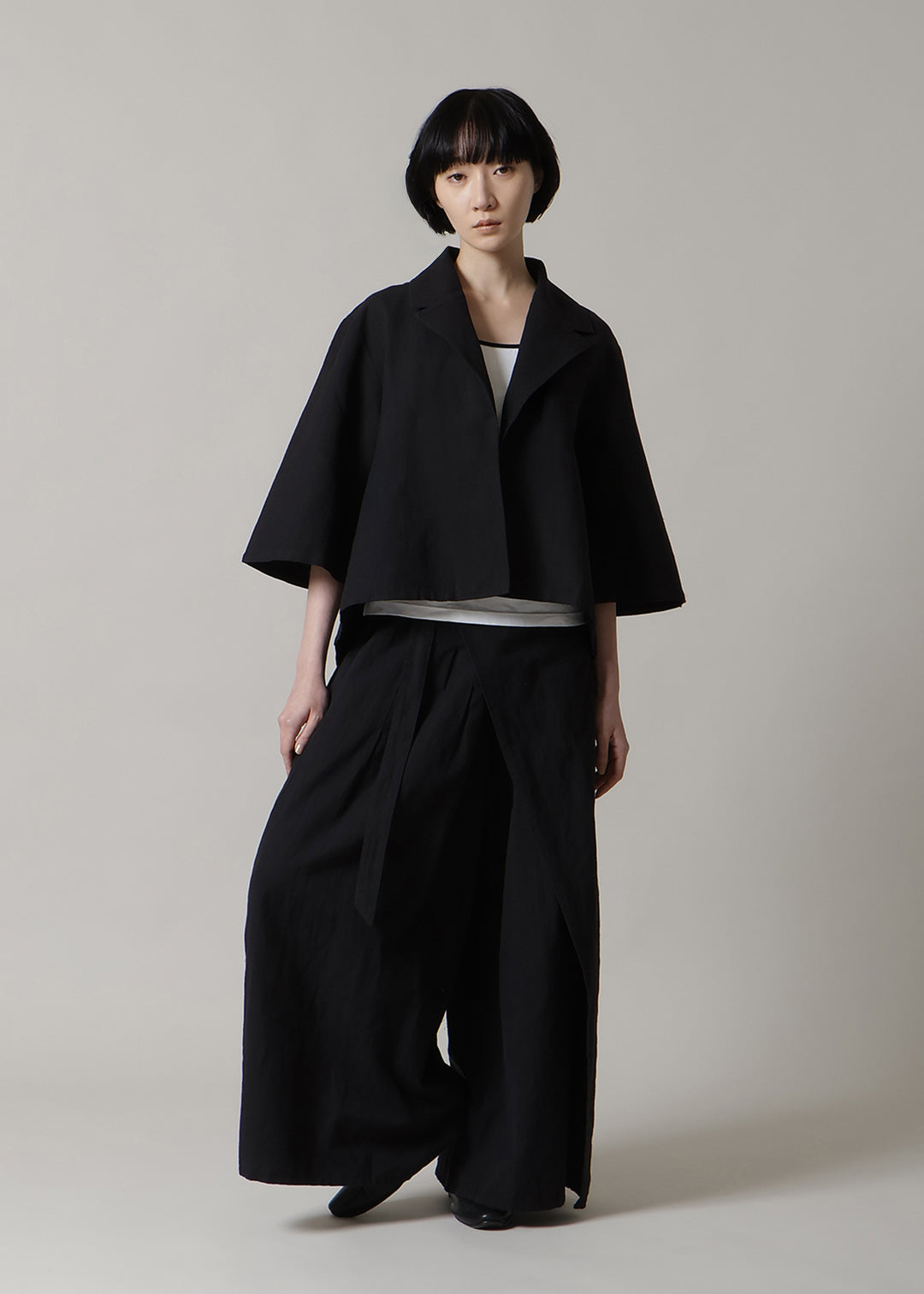 Kaname Short Jacket Linen Khadi