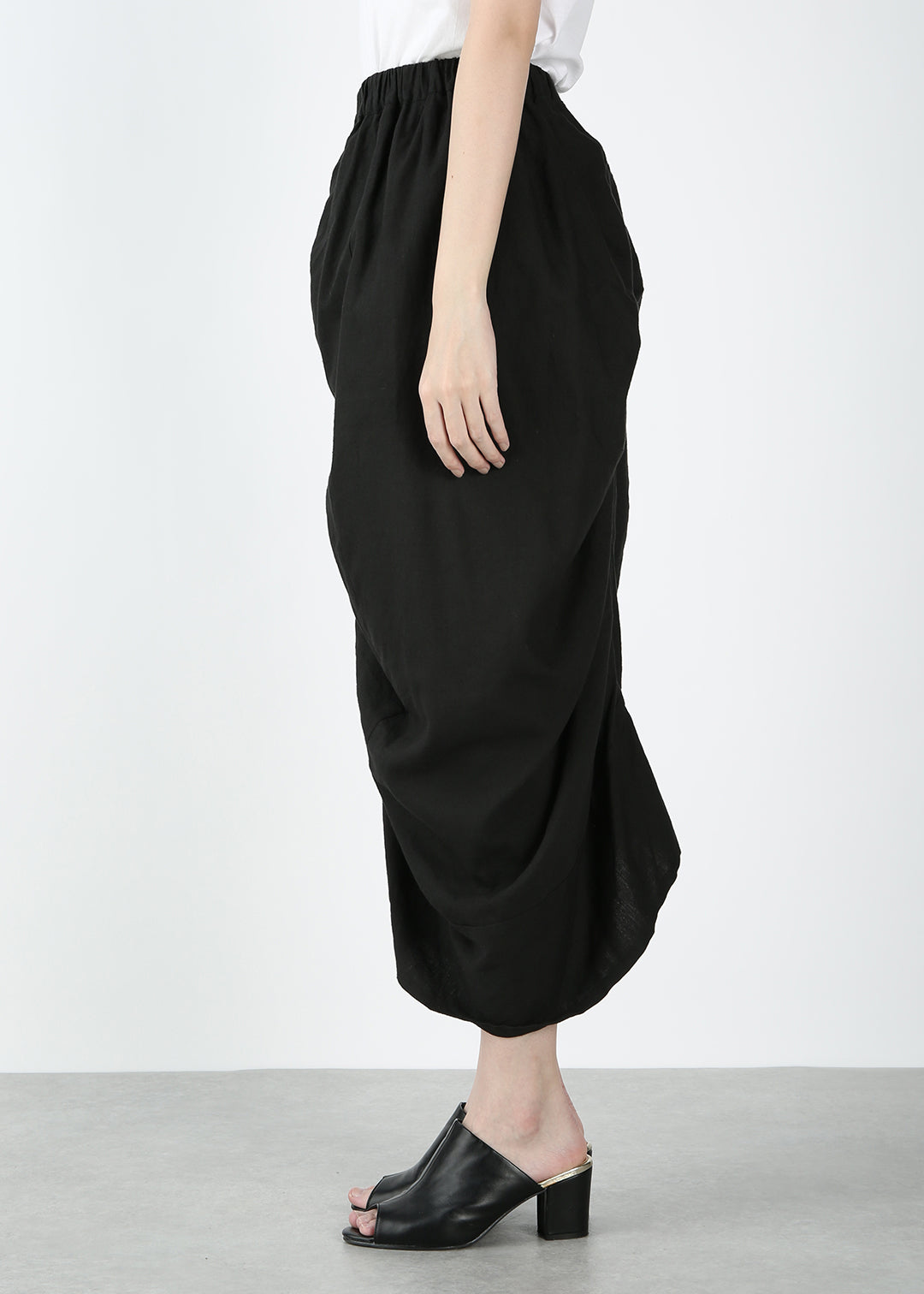 Yui Shirring Skirt Linen Khadi