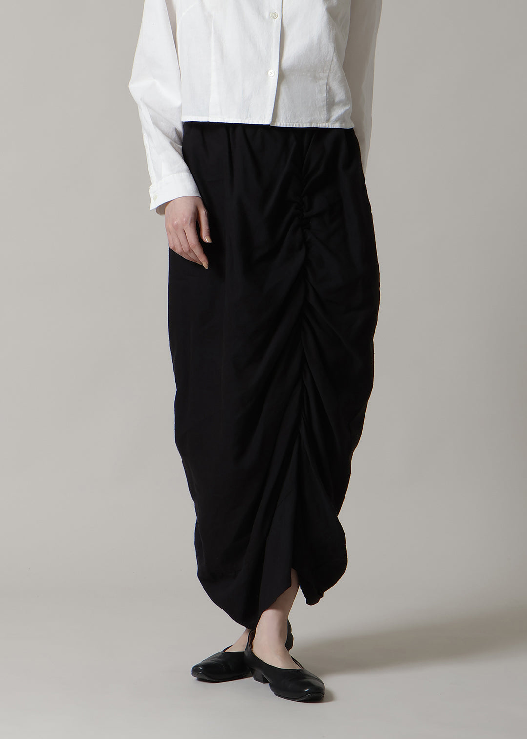 Yui Shirring Skirt Linen Khadi