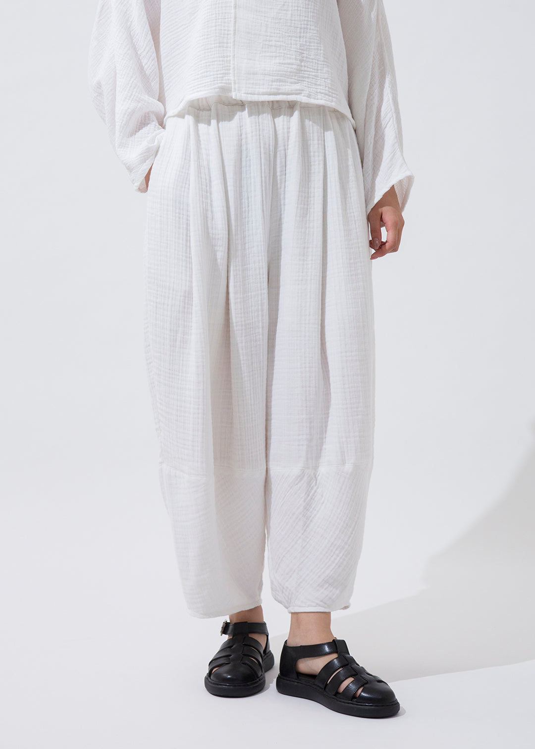 Kaname Balloon Pants Cotton Gauze カナメ バルーン パンツ コットン