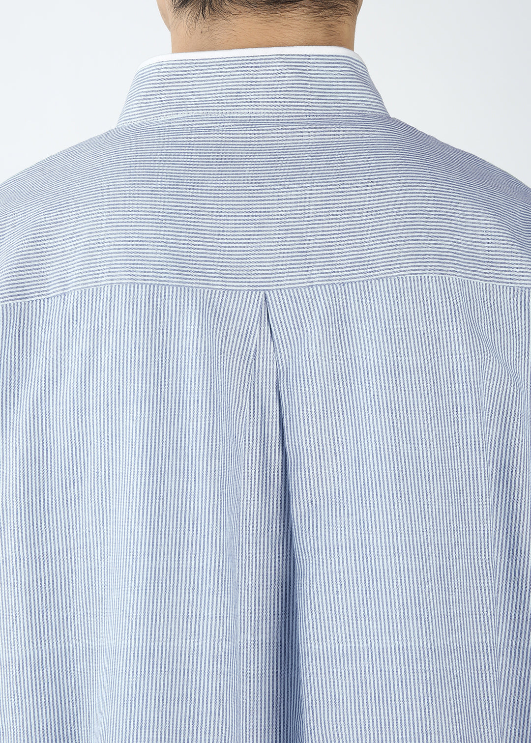 Kaname Hem Pocket Shirt 56s stripe