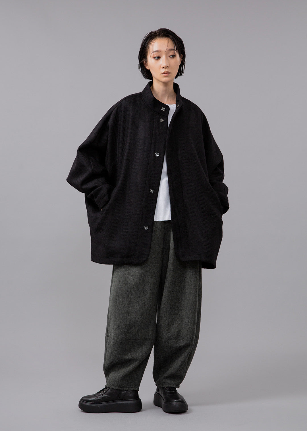 Matou Stand Collar Jacket Modura