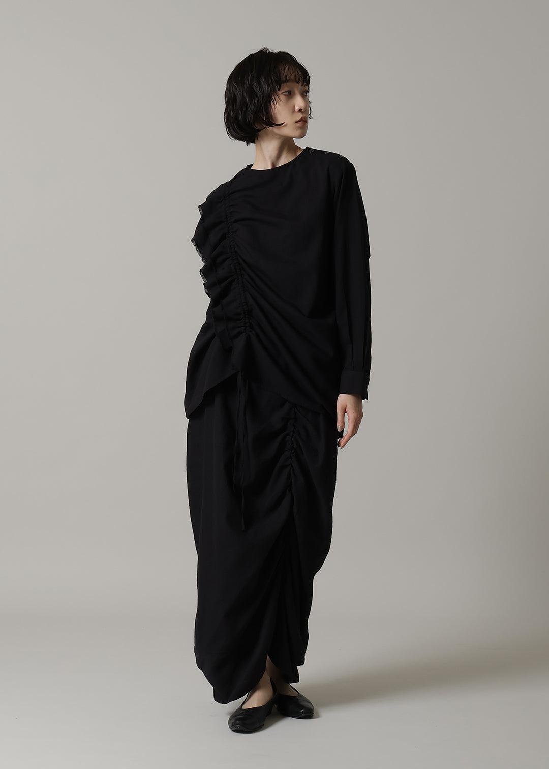 Rhythm Gather Frill SH 150tw Khadi