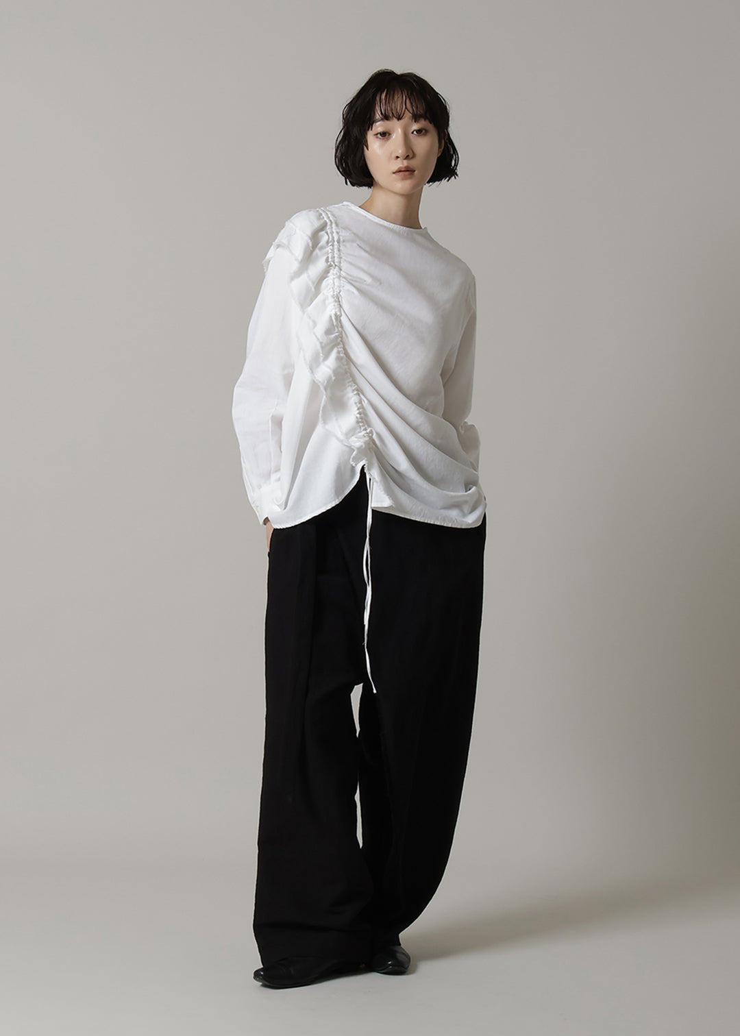 Rhythm Gather Frill SH 150tw Khadi