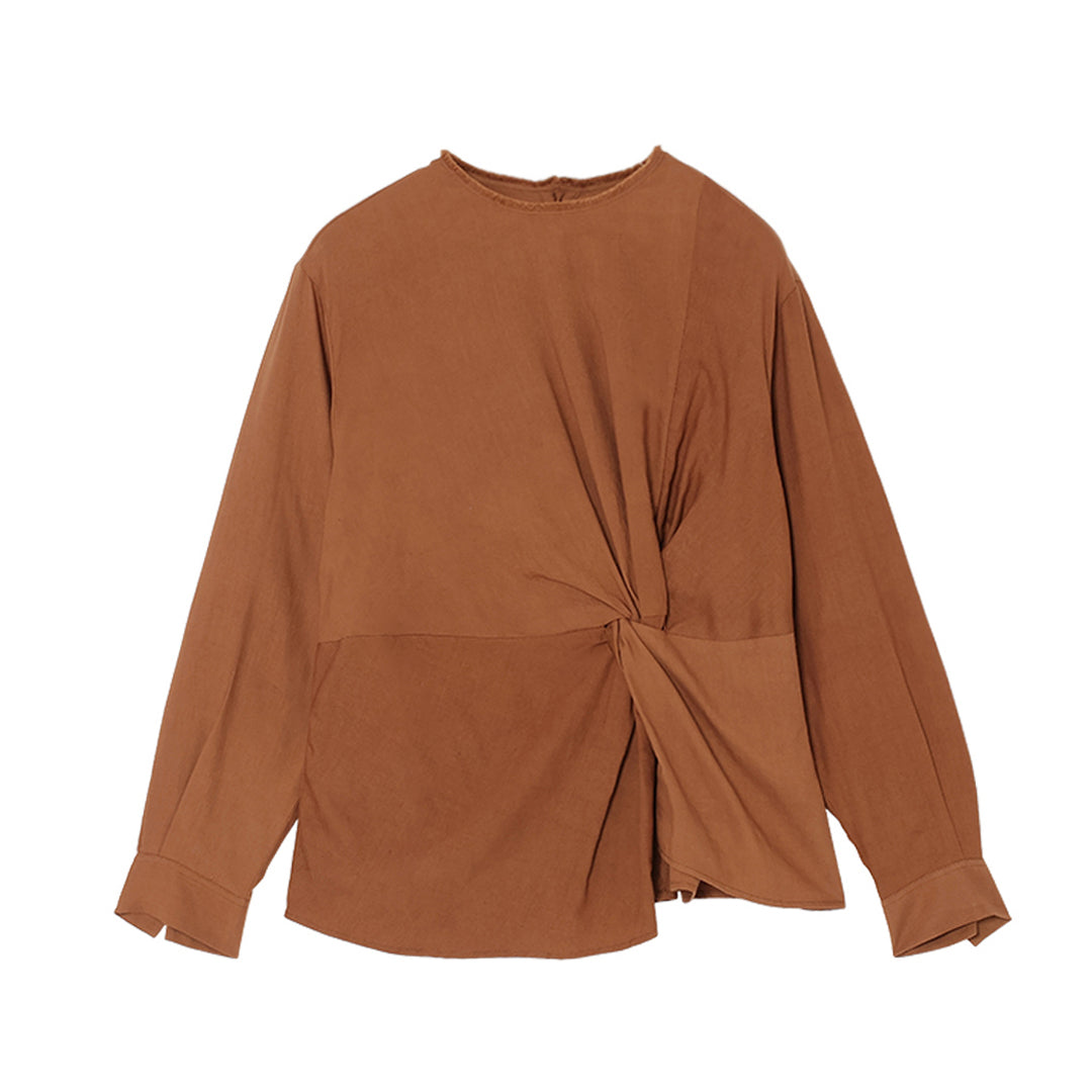 Yui Front Knotted Tops 150tw Khadi