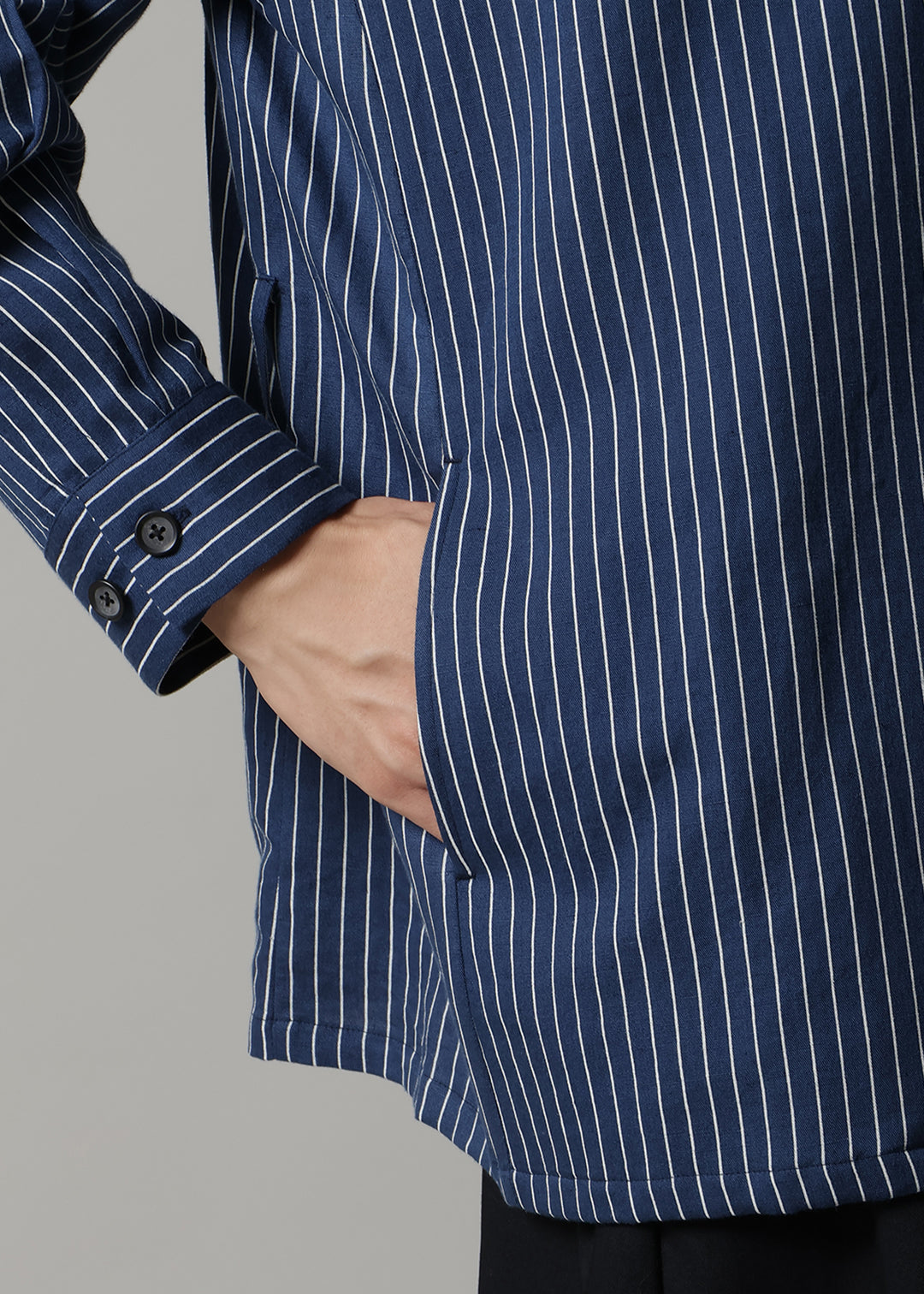 Kaname Multi SH Jacket L/C stripe