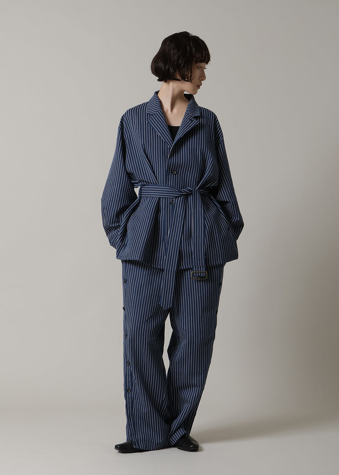 Kaname Multi SH Jacket L/C stripe