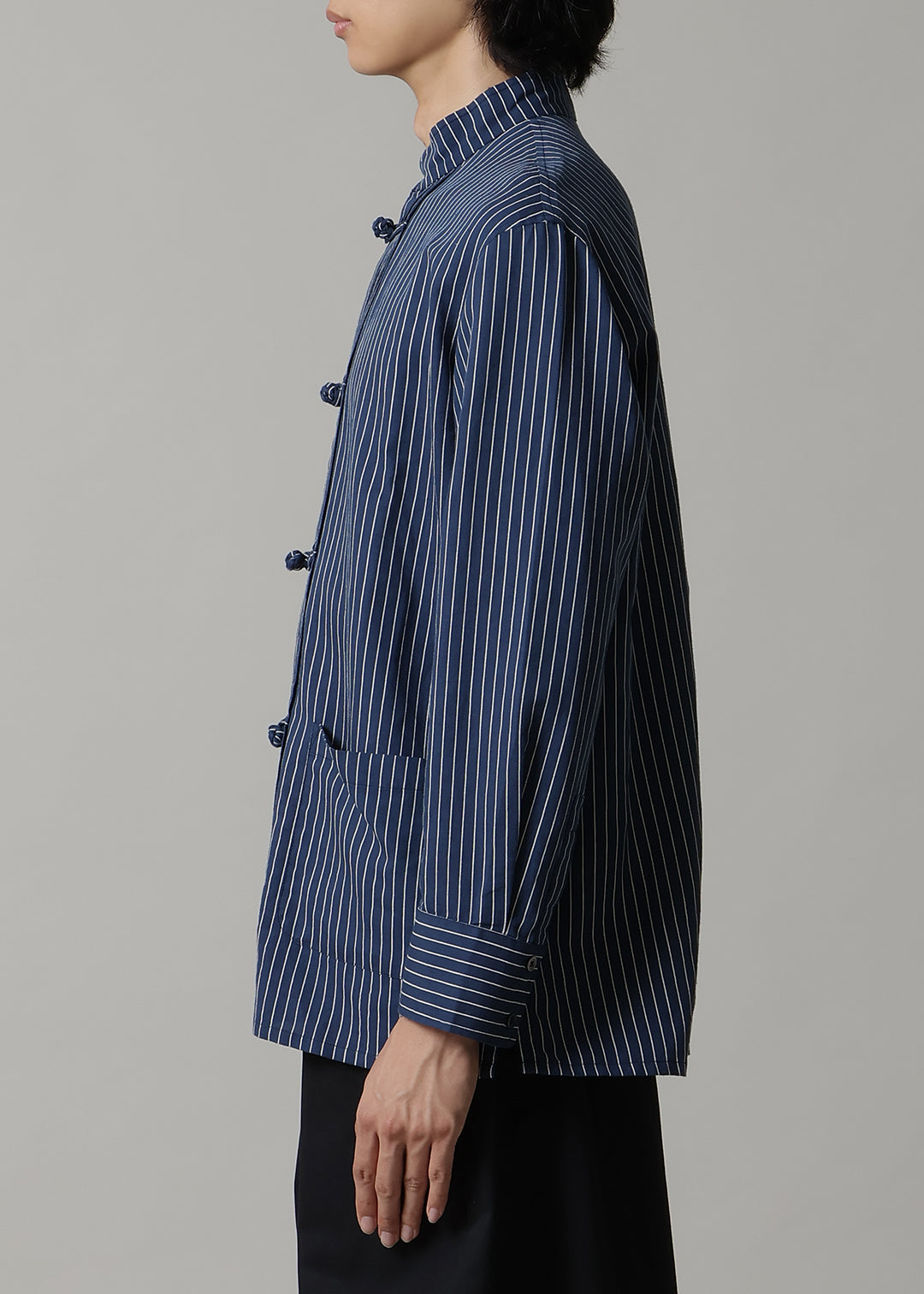 Xing Pintuck China Shirt L/C stripe