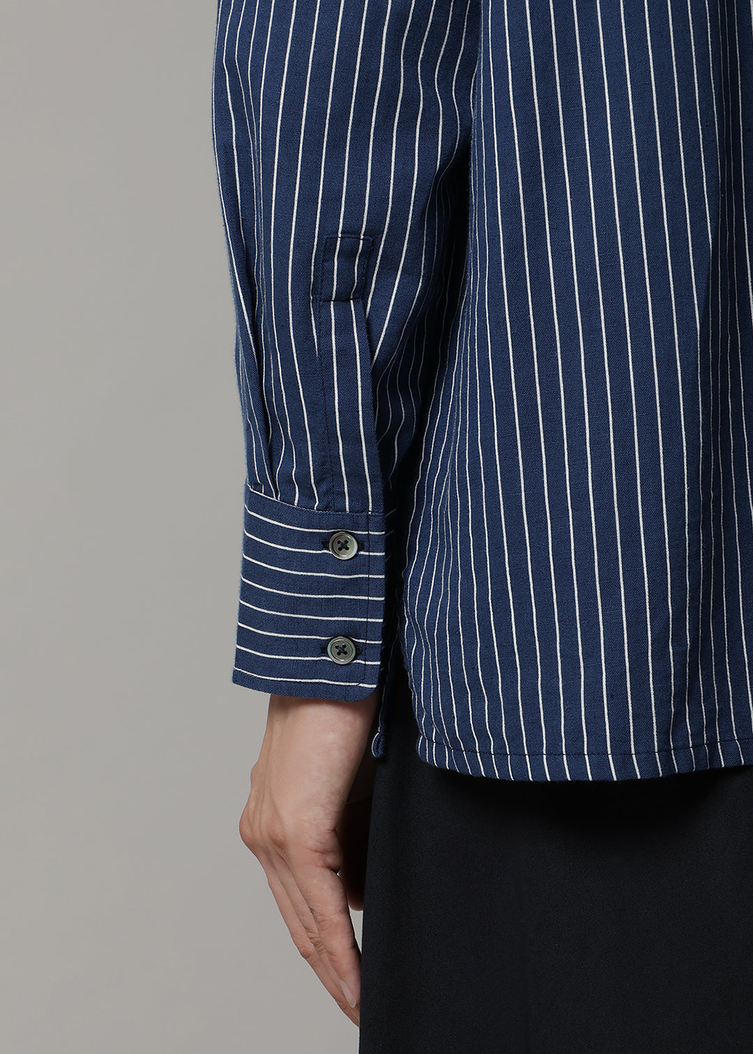 Xing Pintuck China Shirt L/C stripe