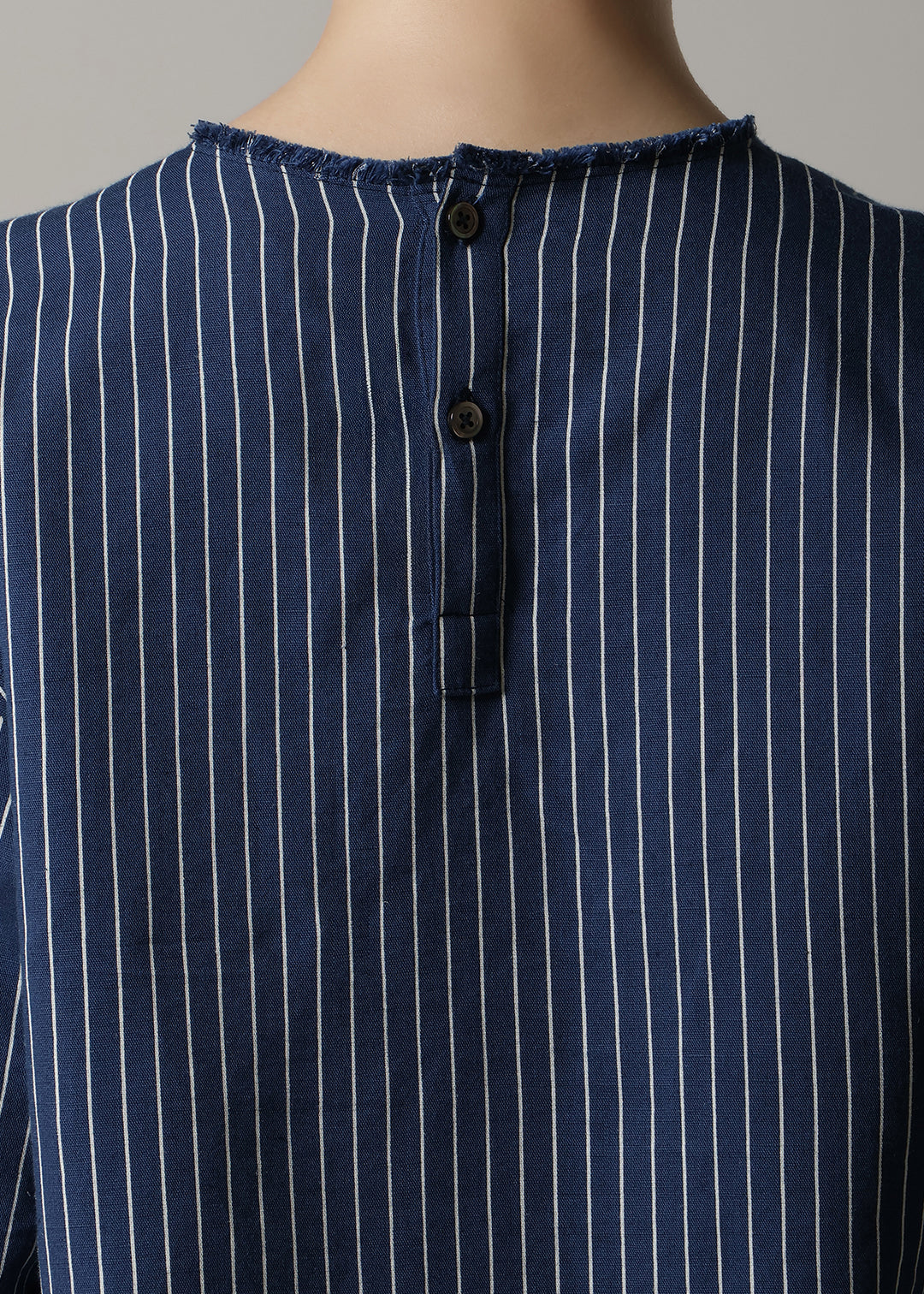 Yui Front Knotted Tops L/C stripe