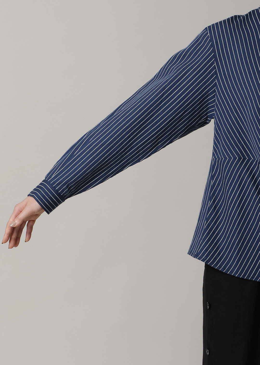 Yui Front Knotted Tops L/C stripe