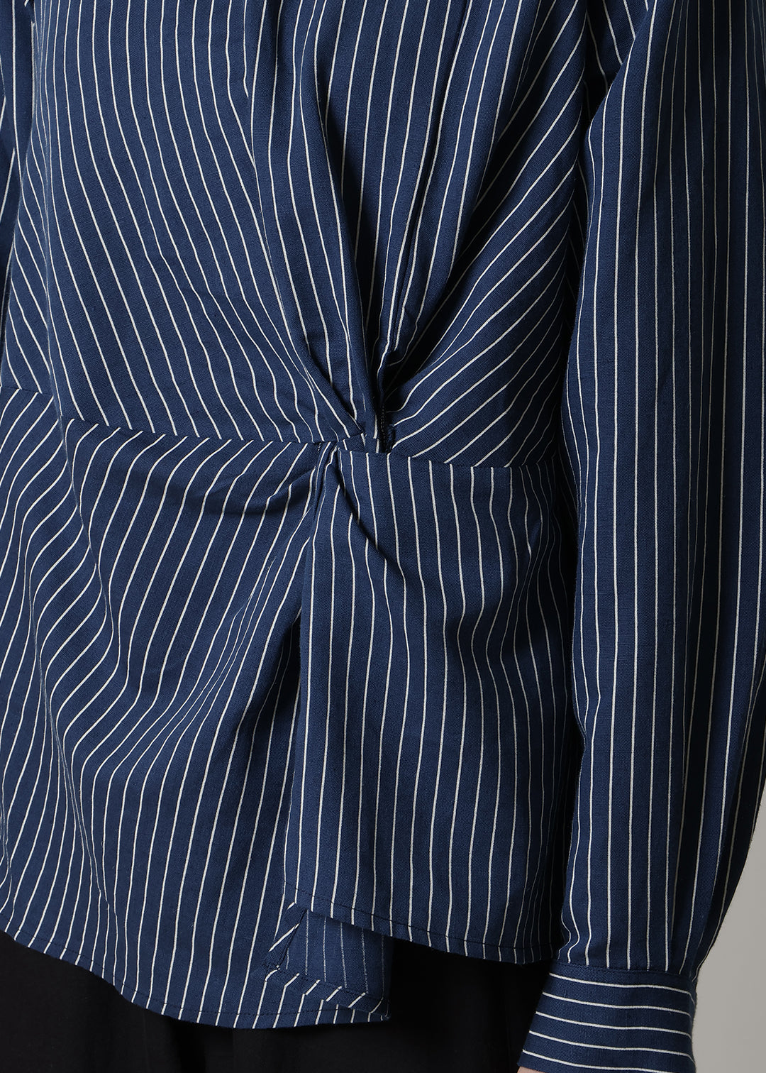 Yui Front Knotted Tops L/C stripe