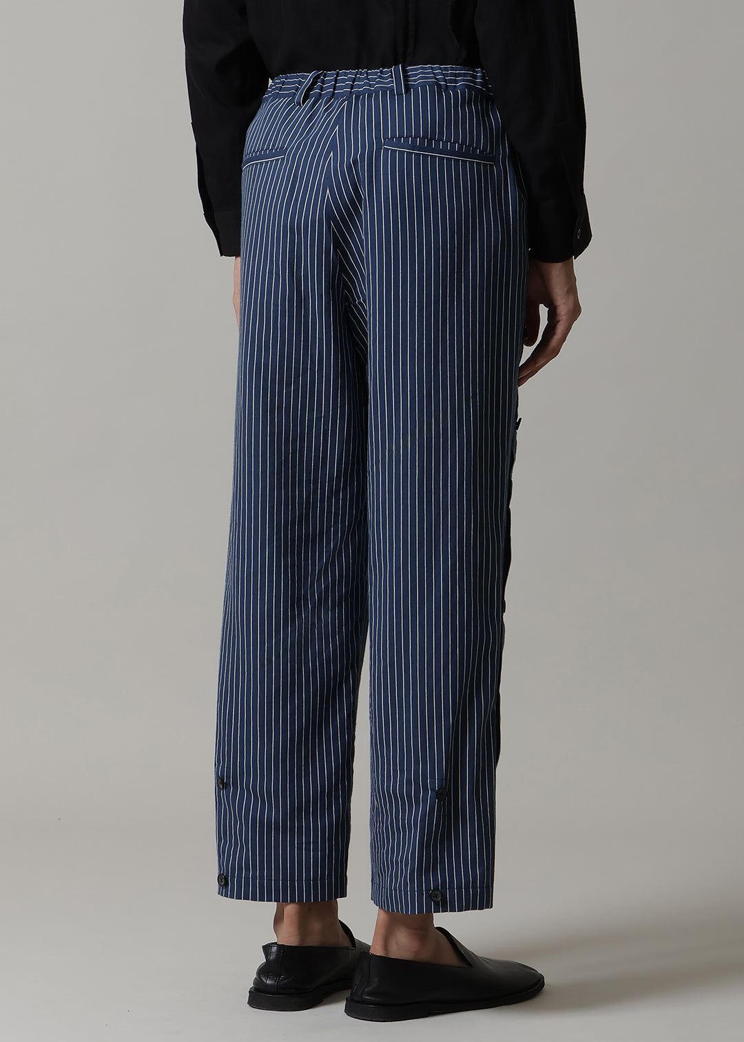 Xing Side Button Pants L/C stripe