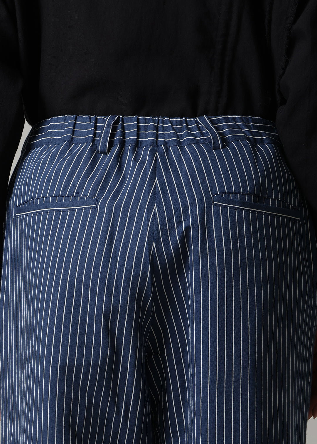 Xing Side Button Pants L/C stripe