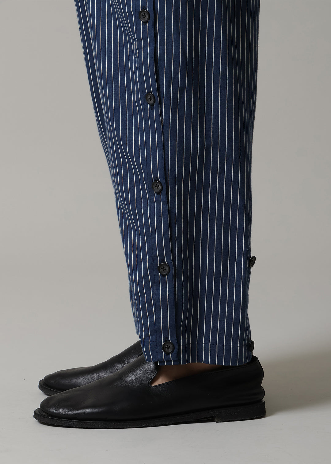 Xing Side Button Pants L/C stripe