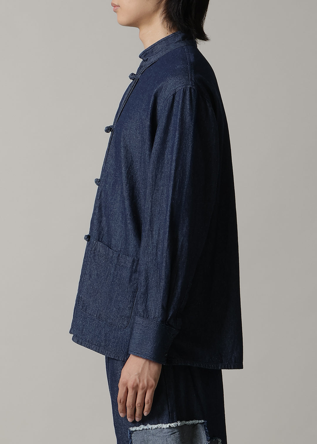 Xing Pintuck China Shirt Denim
