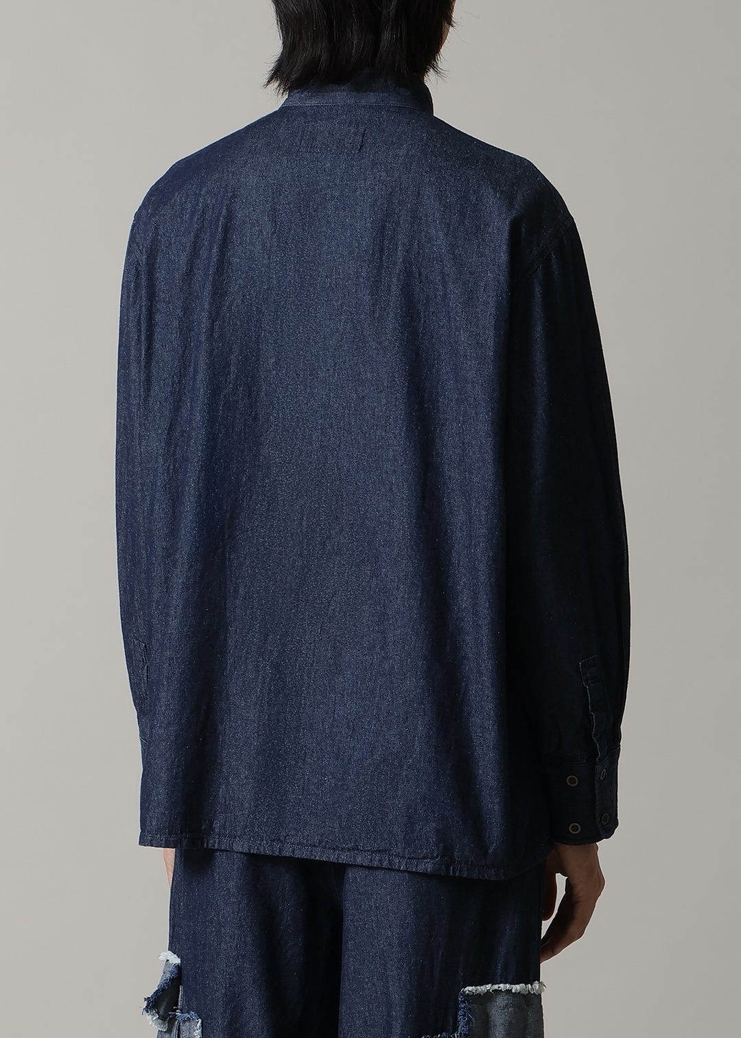 Xing Pintuck China Shirt Denim