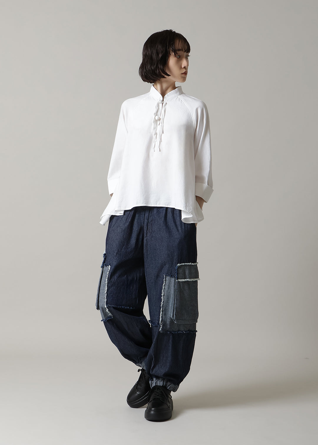 Play Patchwork Pocket Pants Denim