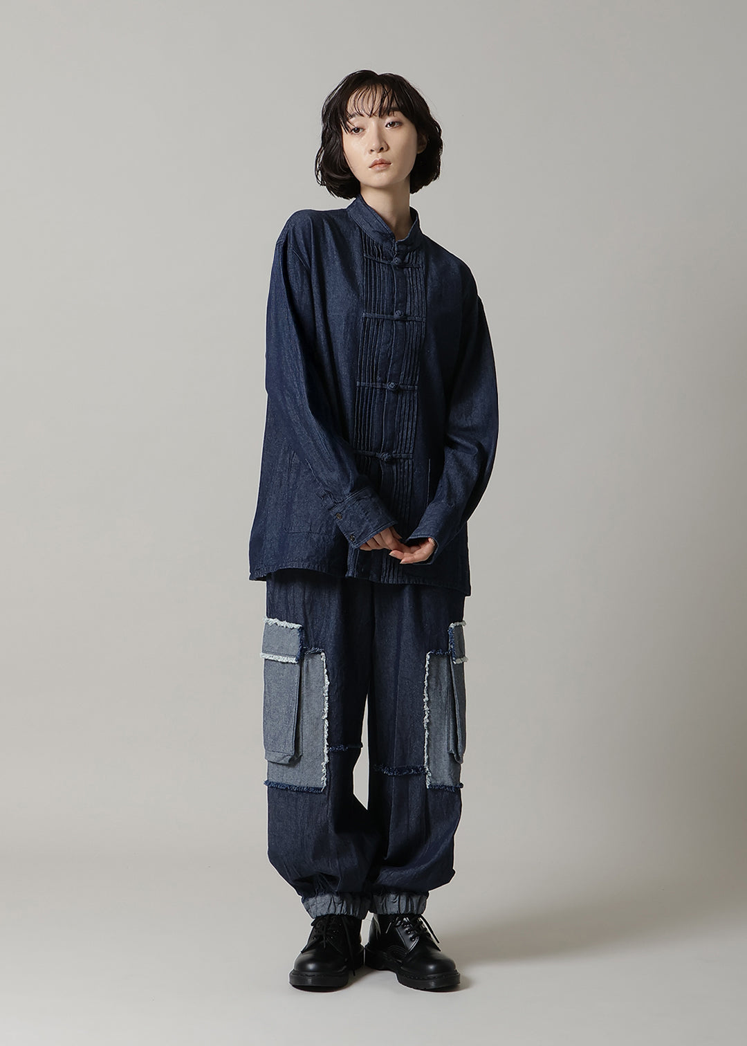 Play Patchwork Pocket Pants Denim