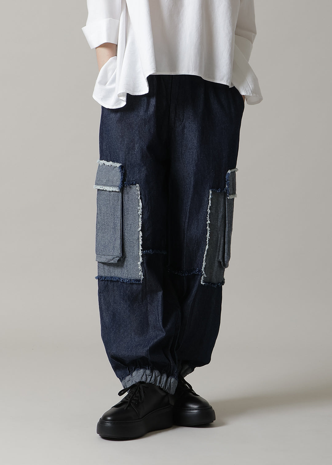 Play Patchwork Pocket Pants Denim