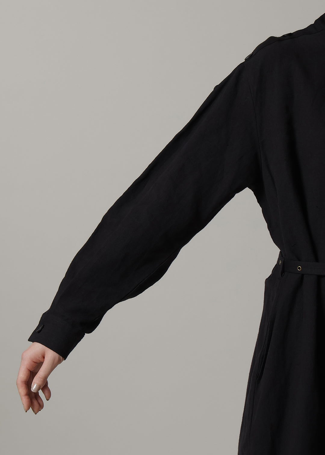 Xing Side Button OP Linen Khadi