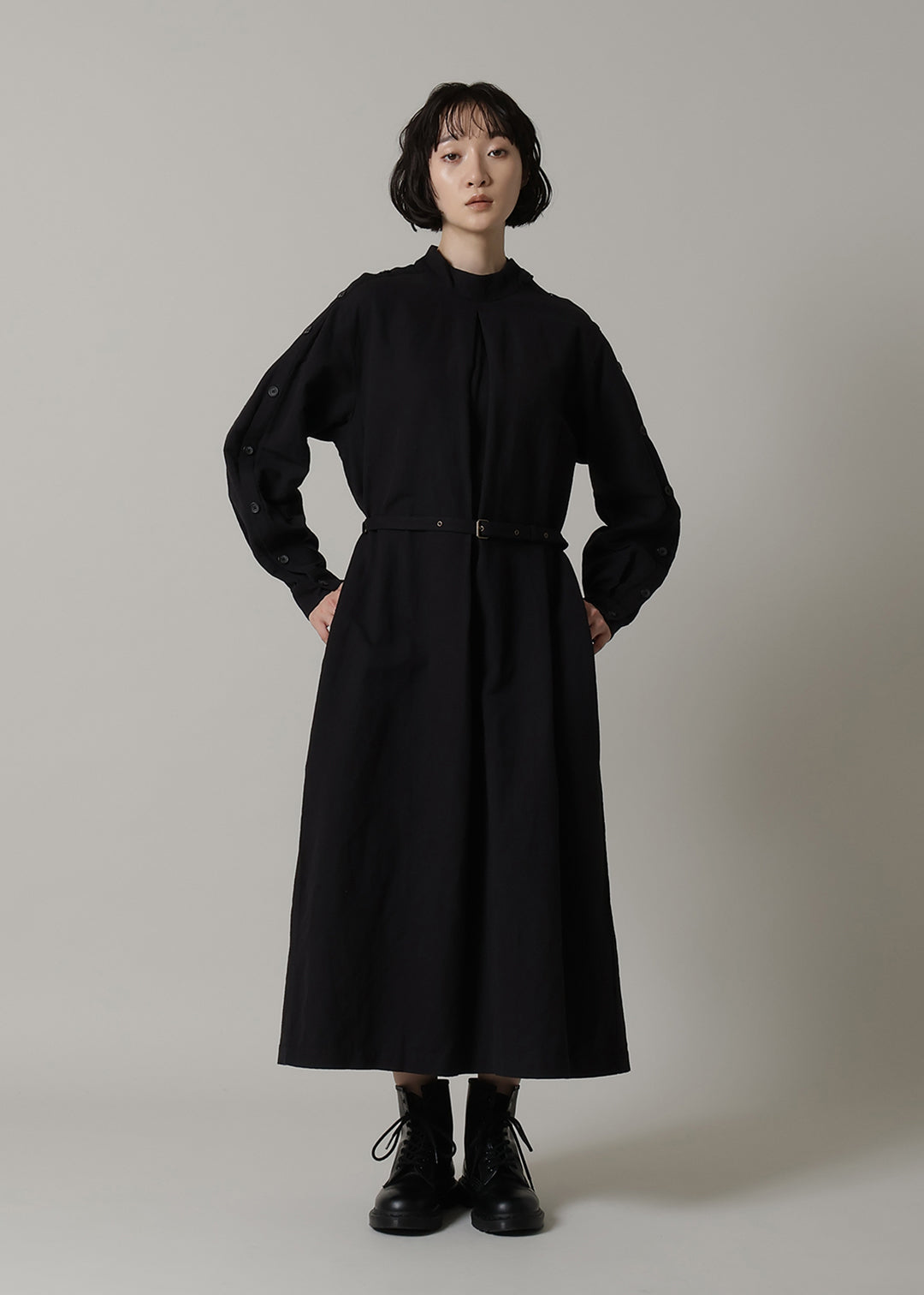 Xing Side Button OP Linen Khadi