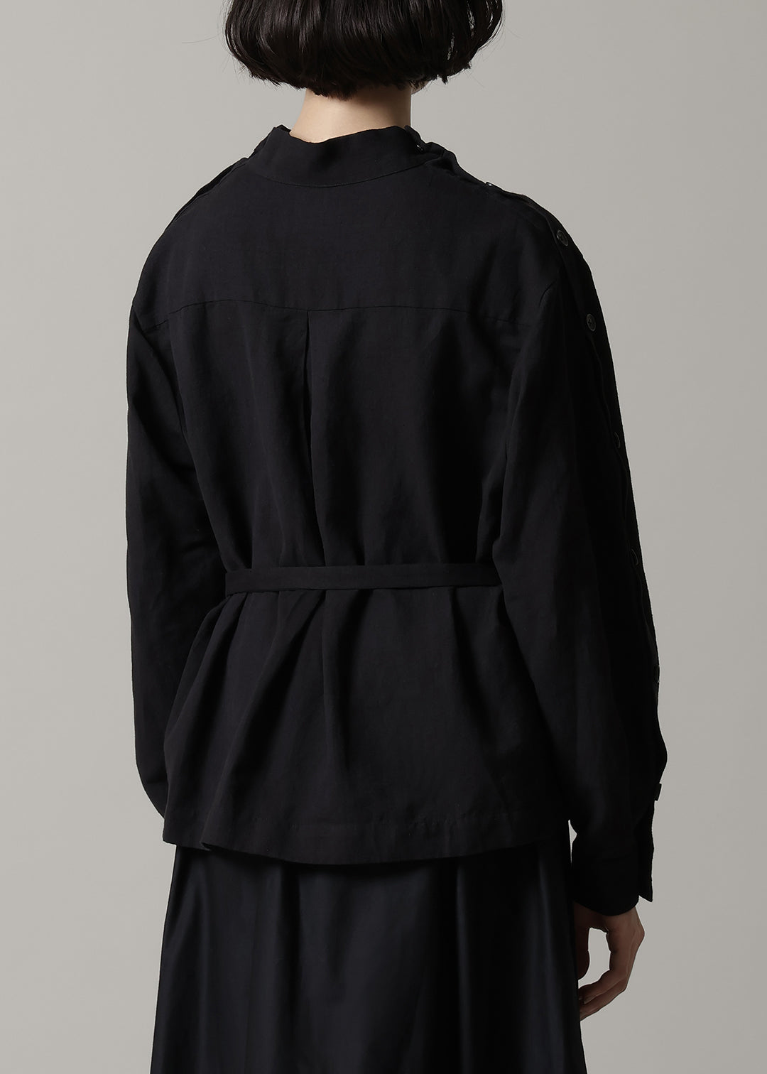 Xing Side Button Tunic Linen Khadi