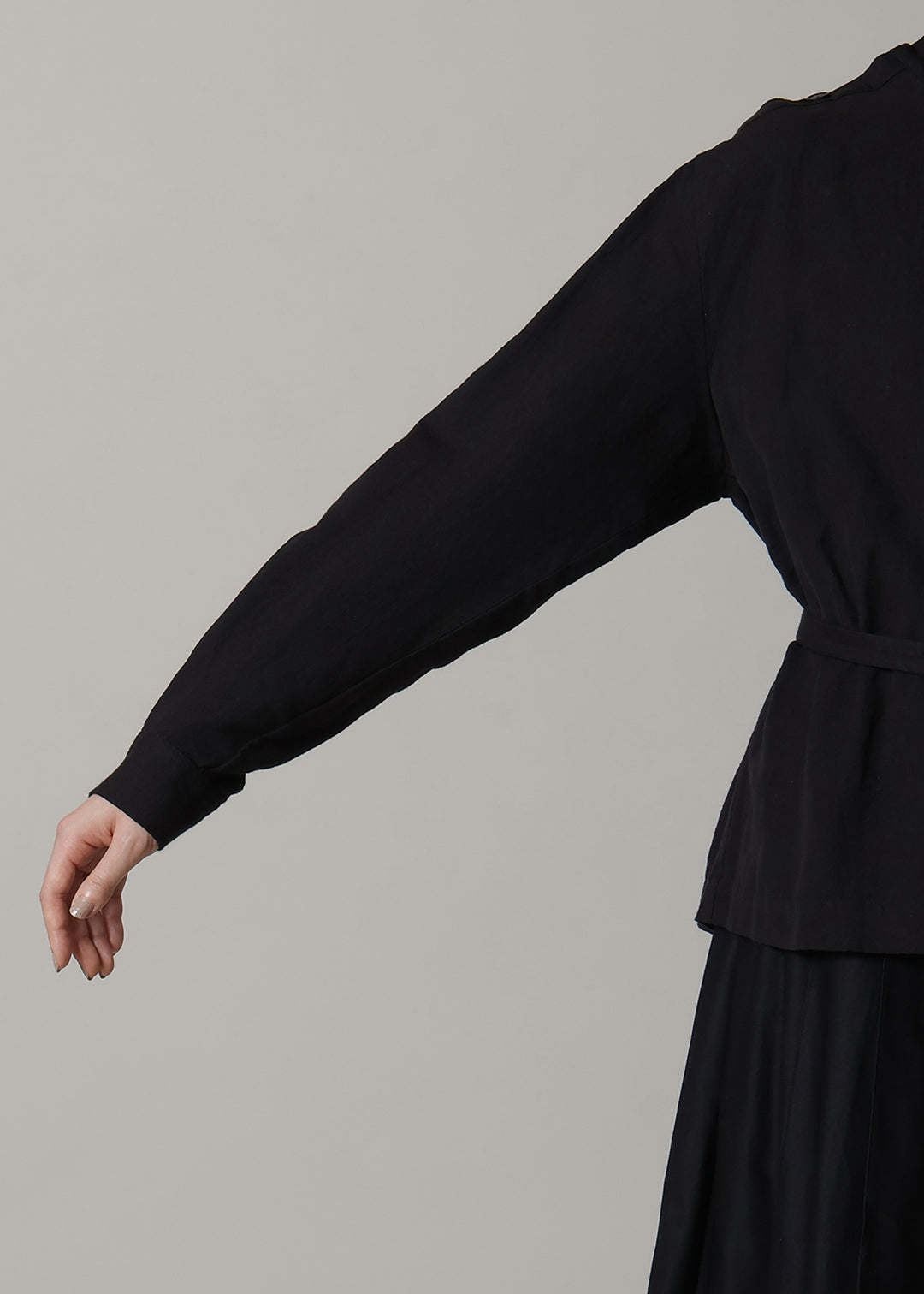 Xing Side Button Tunic Linen Khadi