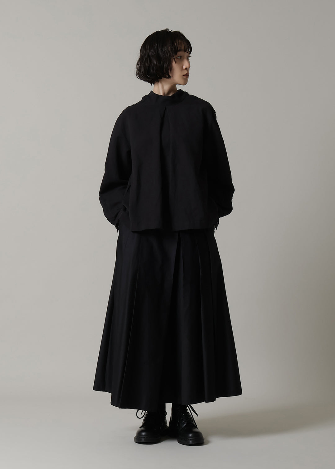 Xing Side Button Tunic Linen Khadi