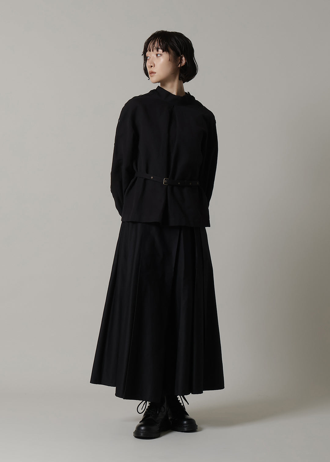 Xing Side Button Tunic Linen Khadi