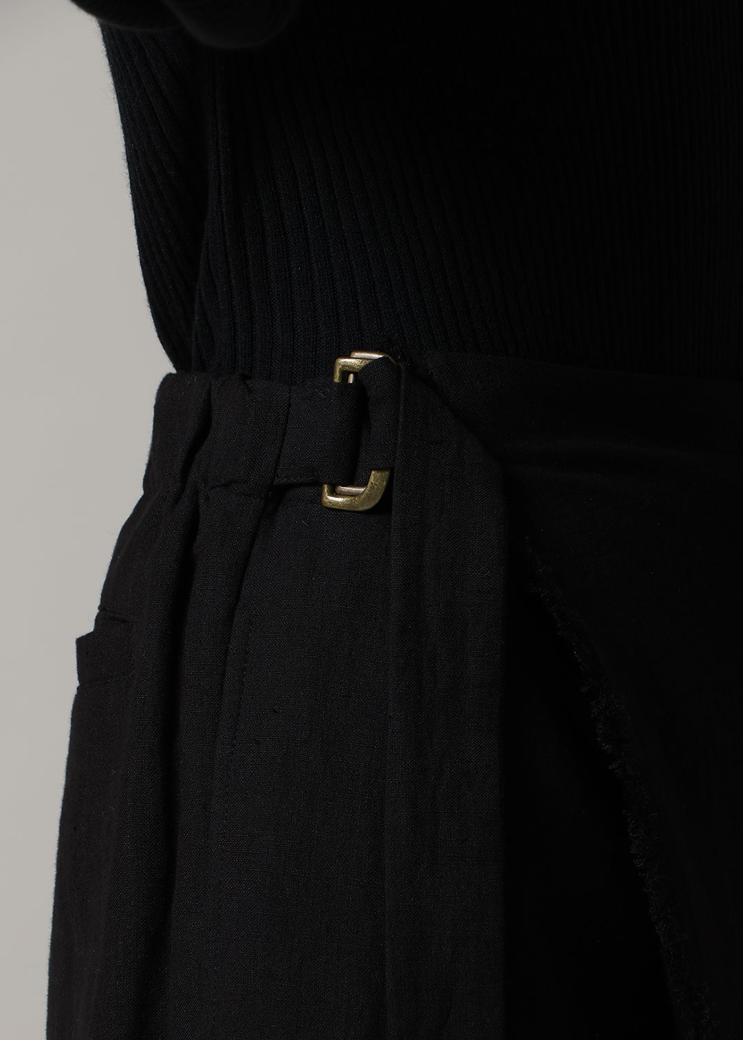 Obi Wrap Pants Linen Khadi