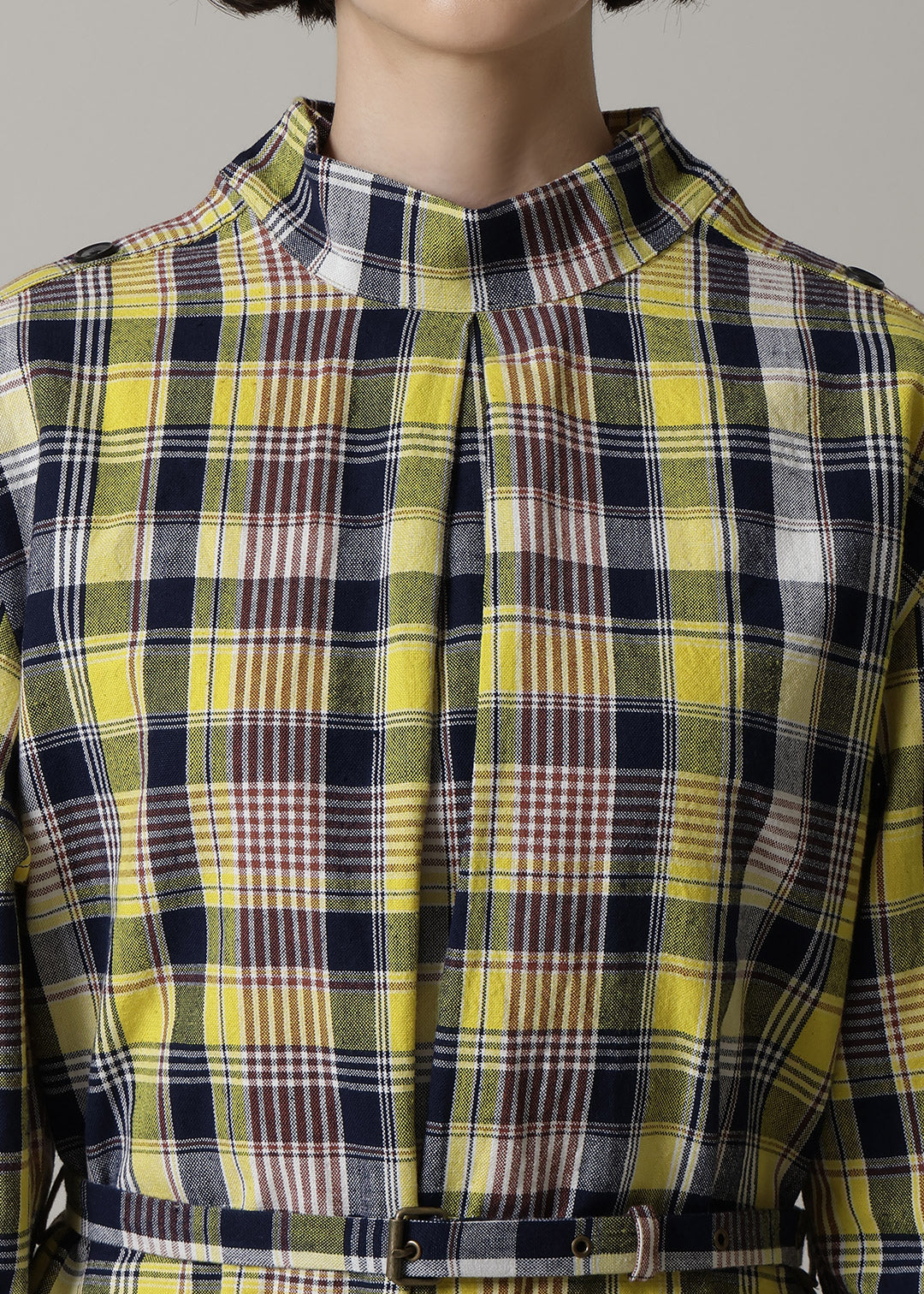 Xing Side Button Tunic 56dt check