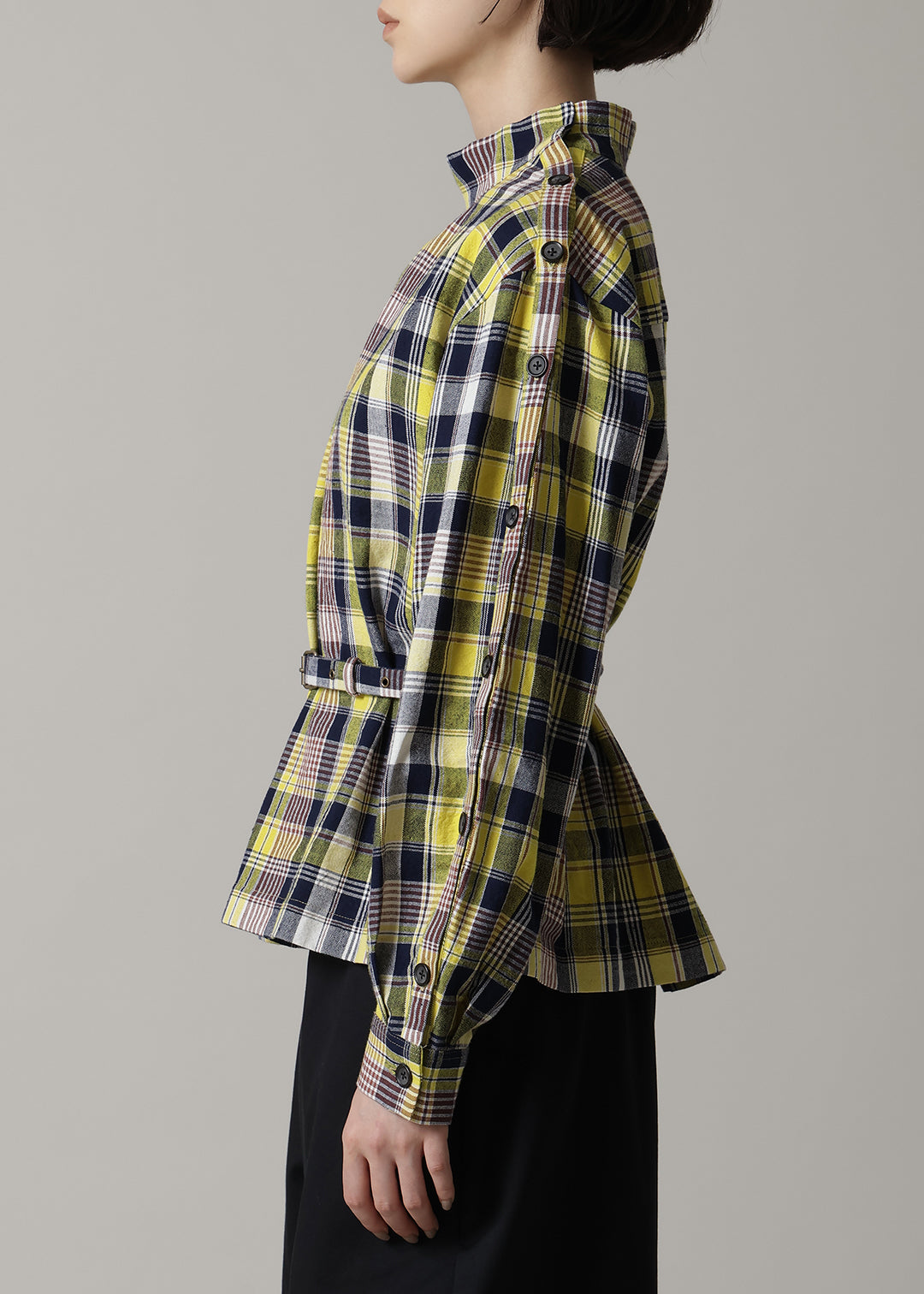 Xing Side Button Tunic 56dt check