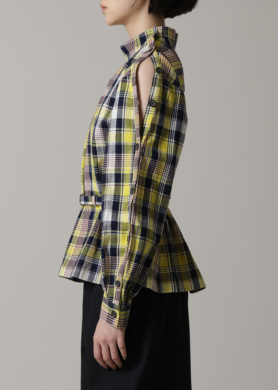 Xing Side Button Tunic 56dt check