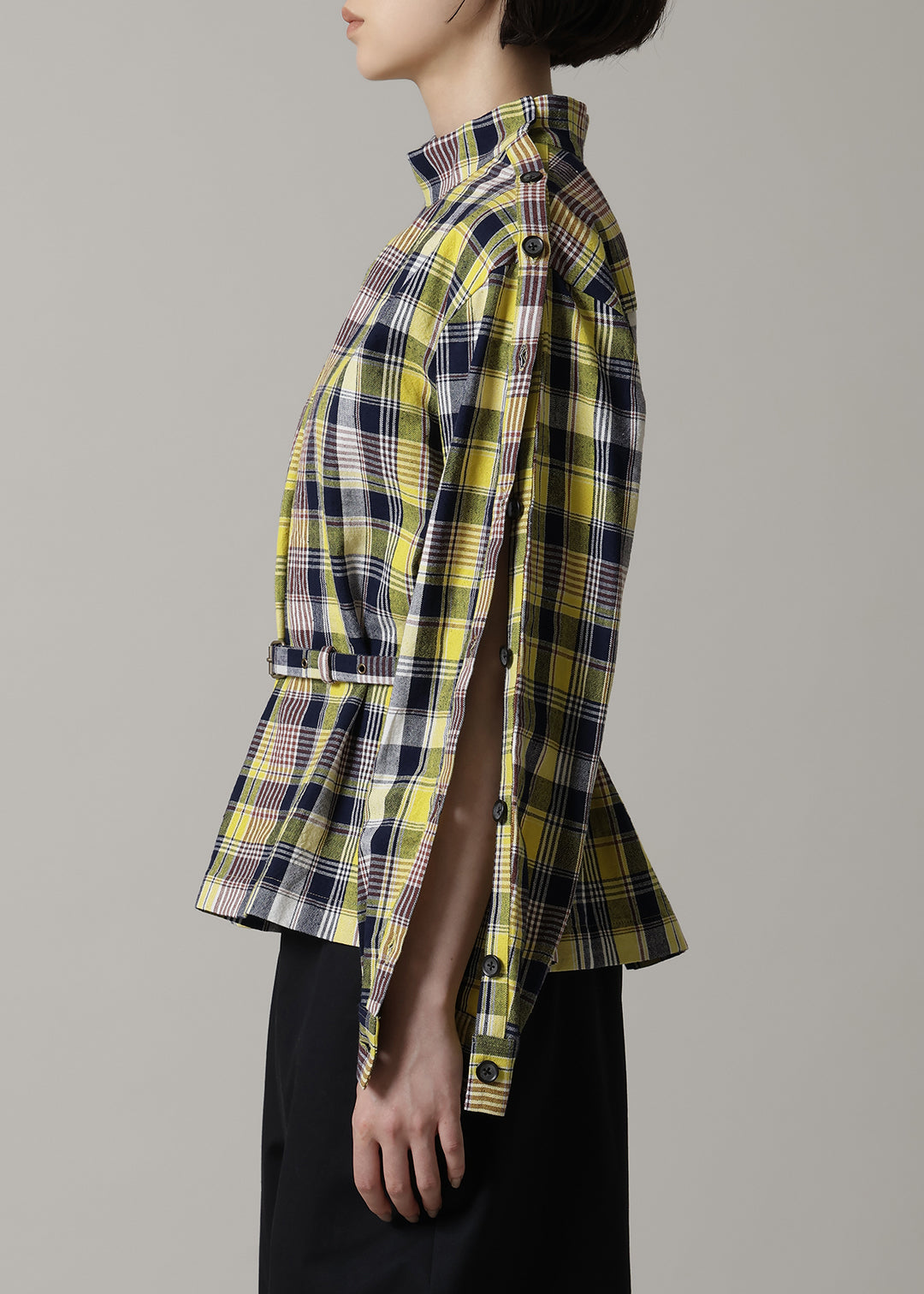 Xing Side Button Tunic 56dt check