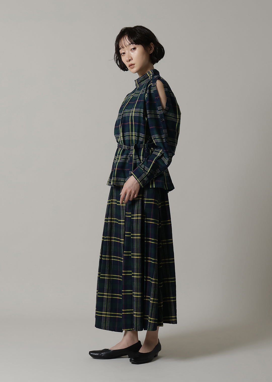 Xing Side Button Tunic 56dt check