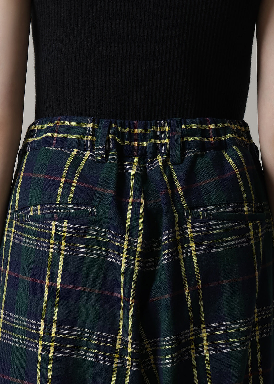 Xing Side Button Pants 56dt check