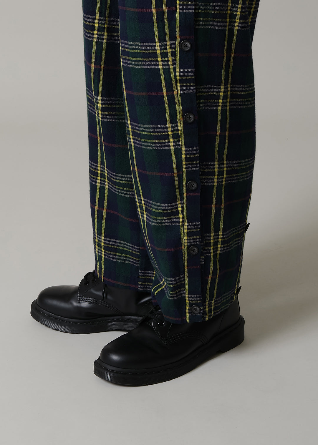 Xing Side Button Pants 56dt check
