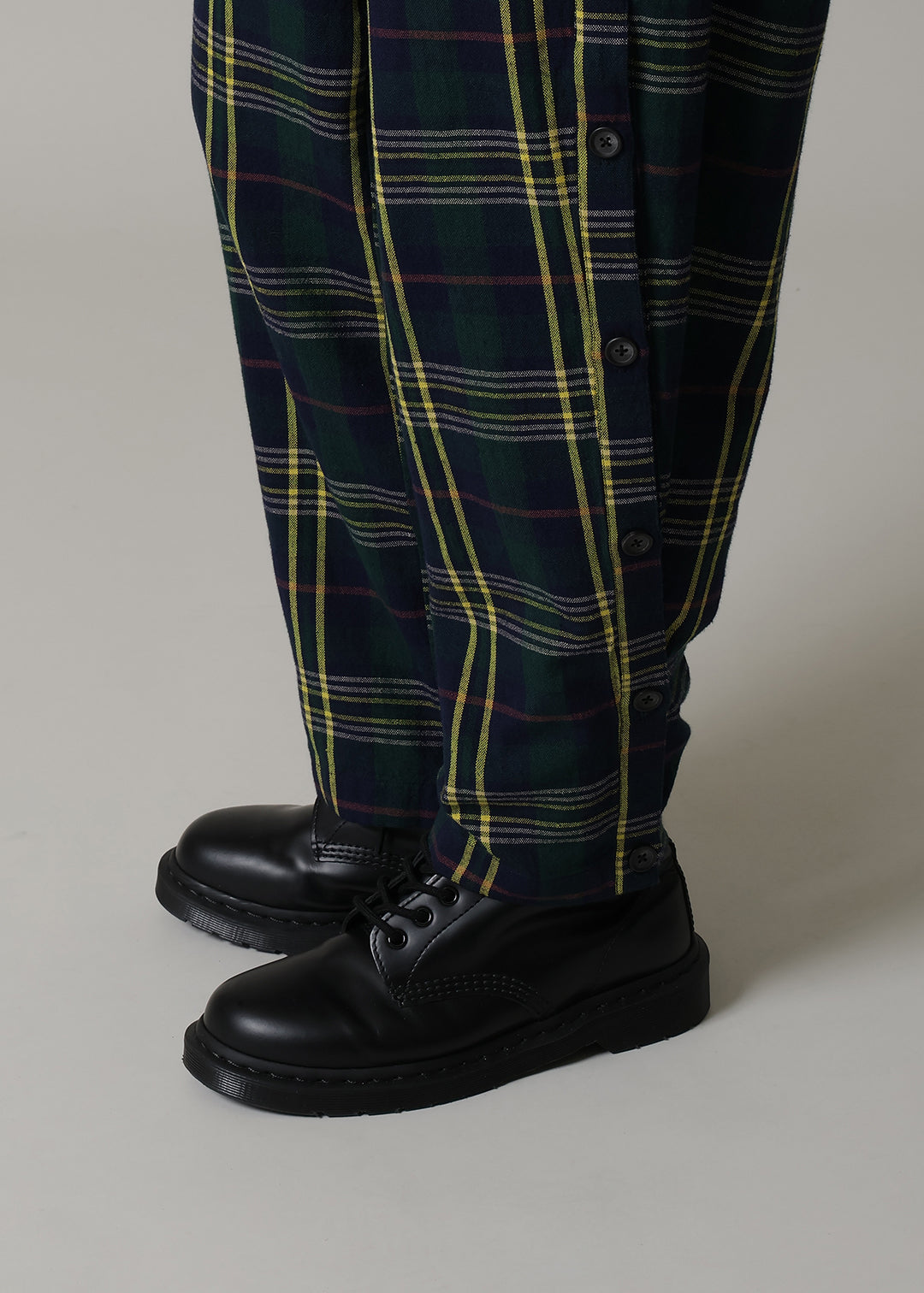 Xing Side Button Pants 56dt check