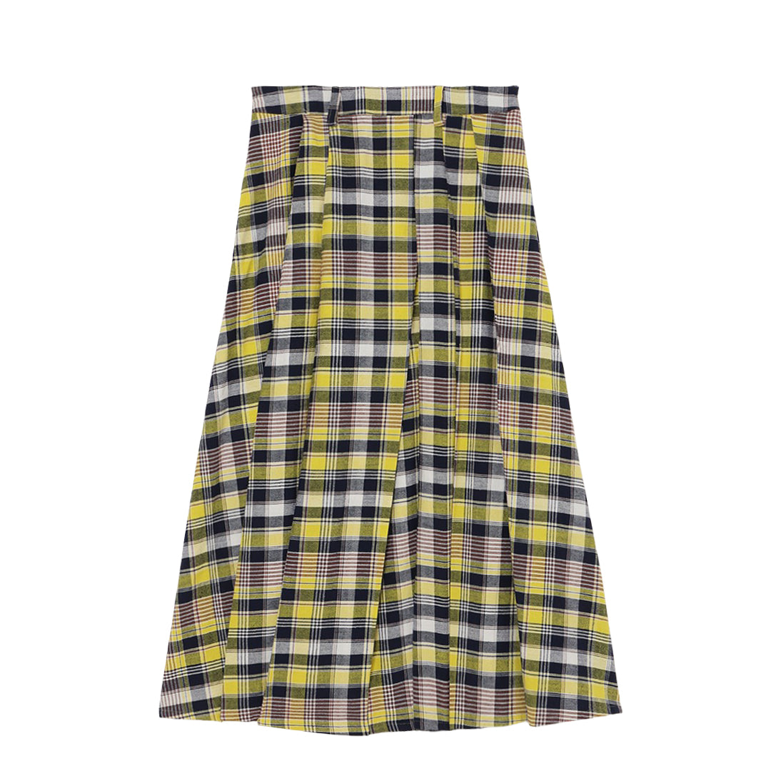 Kaname Uneven Pleat SK 56dt check