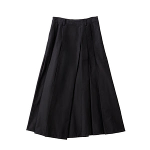 カナメ アンウーブンプリーツスカート コットンチノ