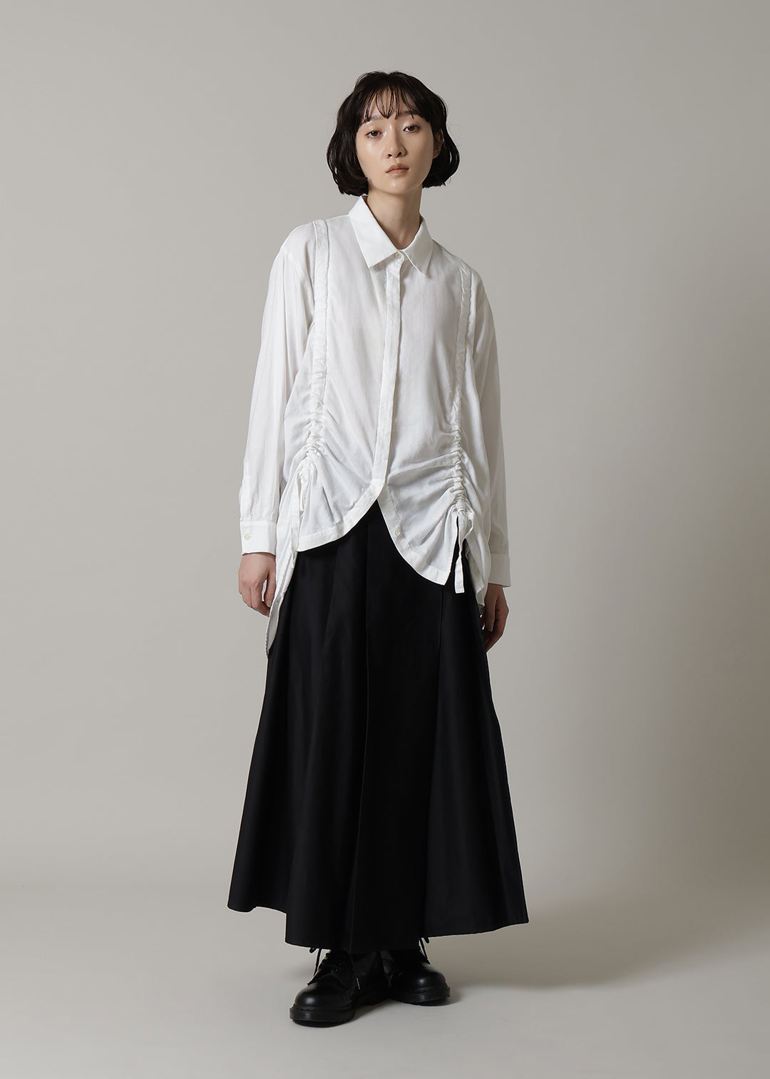 Kaname Uneven Pleat SK Cotton Chino