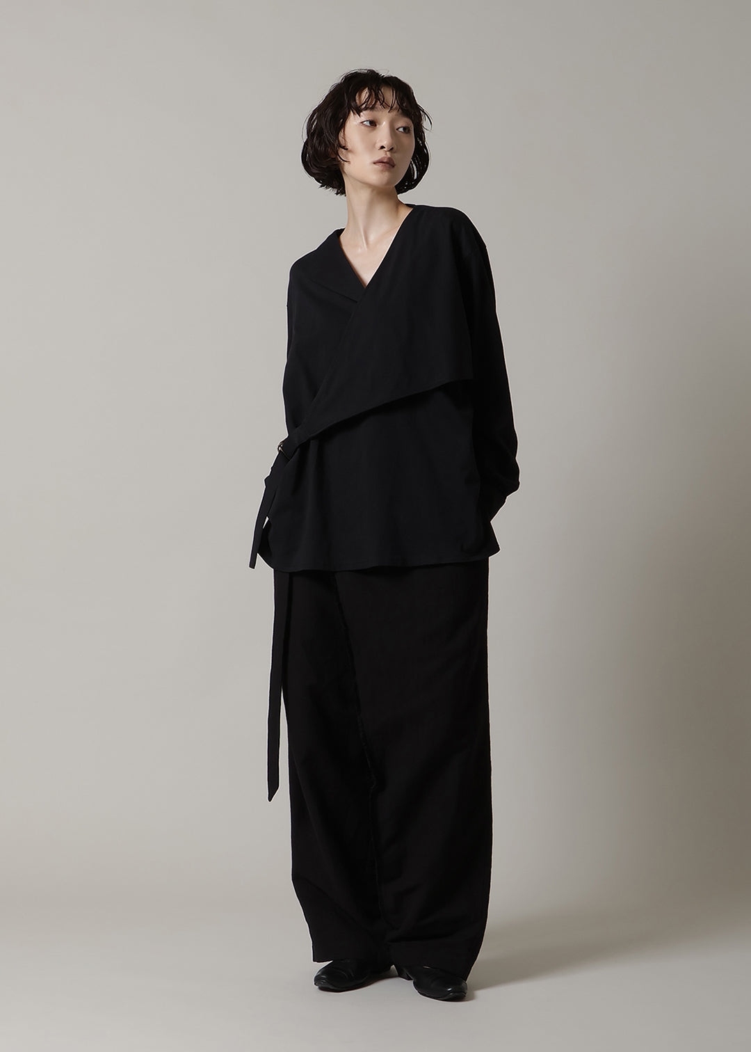 Yuragi Belted Shirt Organic Cotton