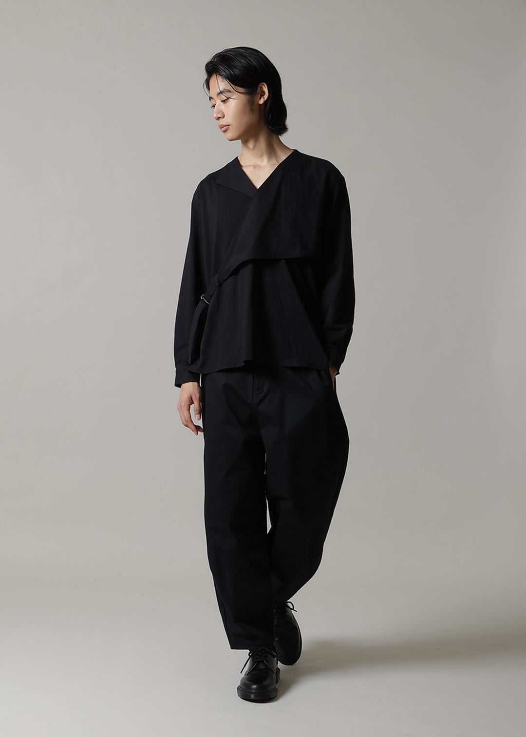 Yuragi Belted Shirt Organic Cotton